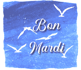 Gif Bon mardi ciel bleu